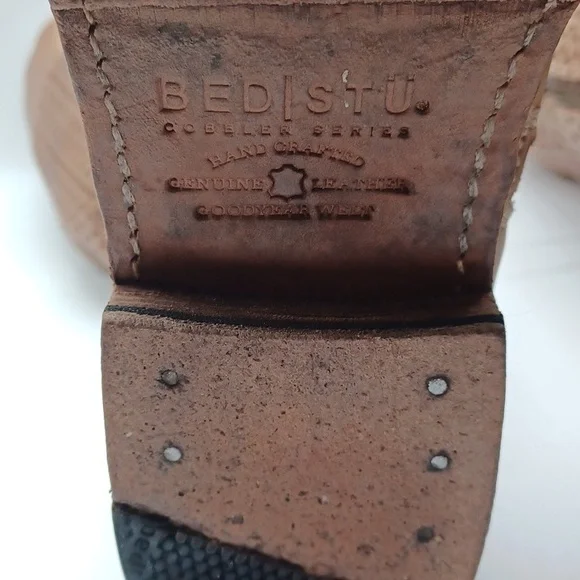 BED STU Cambridge Leather Boots Tall Tan Driftwood SZ 9 - Picture 12 of 16
